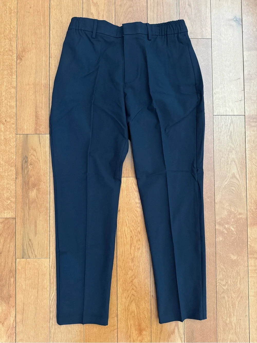 Banana Republic mens navy tailored stretch dress trousers size 31x30.